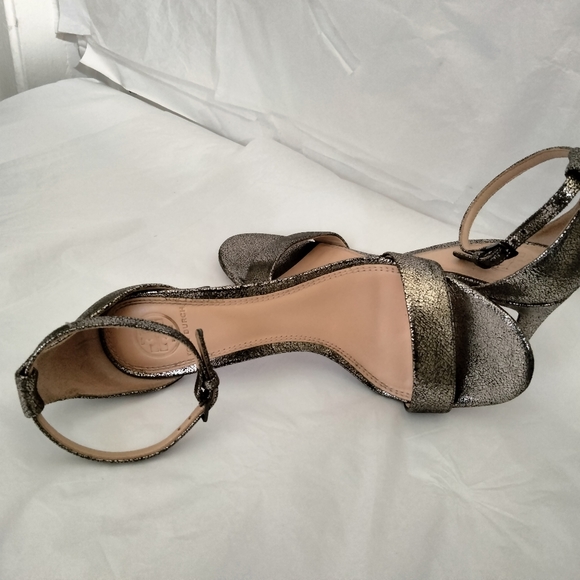 Tory Burch Keri crackle ankle strap sandals size 7 - Picture 4 of 16